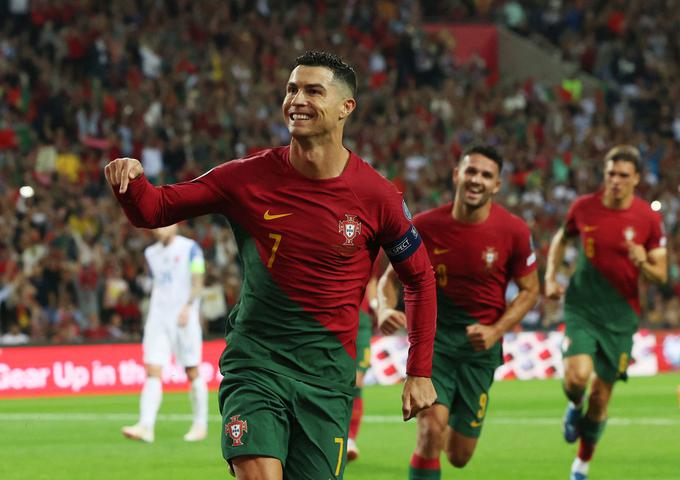 Cristiano Ronaldo se s Portugalsko v karieri ni še nikoli pomeril s Slovenijo. | Foto: Reuters