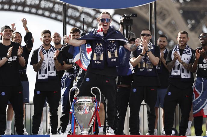 Matvej Safonov | Matvej Safonov je pomagal PSG do ubranitve evropskega klubskega naslova. Ker je Rus, od leta 2022 zaradi suspenza Rusije ne more nastopati oziroma kandidirati za udeležbo na največjih mednarodnih tekmovanjih. | Foto Reuters
