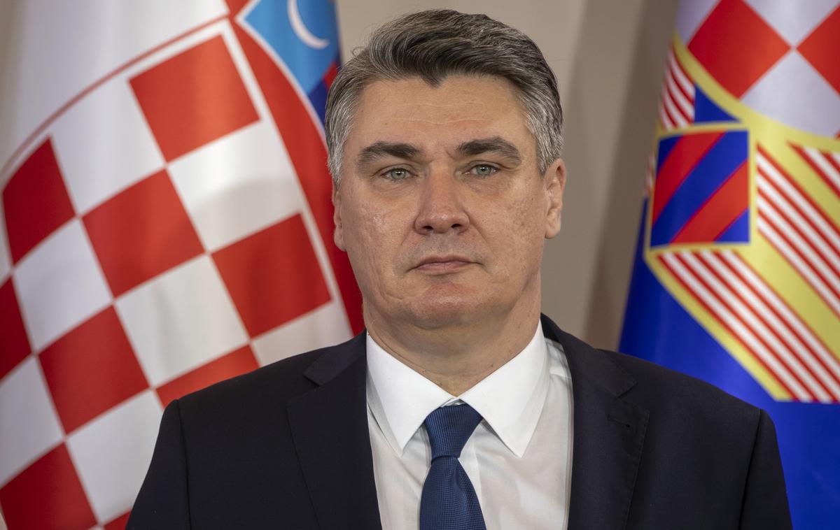 Hrvaški predsednik Zoran Milanović | Milanović je med aktualnim predsedniškim mandatom večkrat izrekel kritike na račun pošiljanja vojaške pomoči Ukrajini.  | Foto Guliverimage