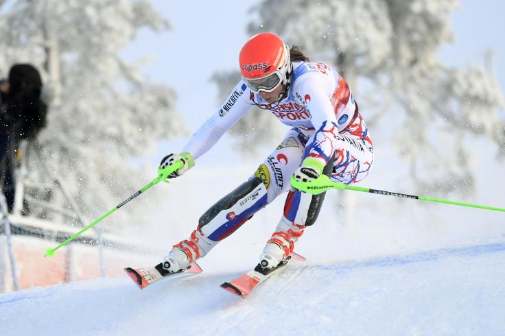 Petra Vlhova je v Leviju premagala superiorno Mikaelo Shiffrin. | Foto: Reuters