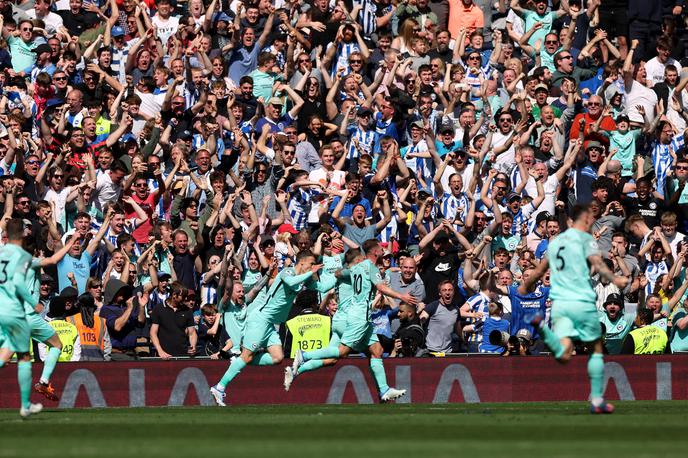 Leanrdo Trossard Tottenham Brighton | Belgijec Leandro Trossard je popeljal Brighton v vodstvo na gostovanju pri Tottenhamu v 90. minuti. | Foto Reuters