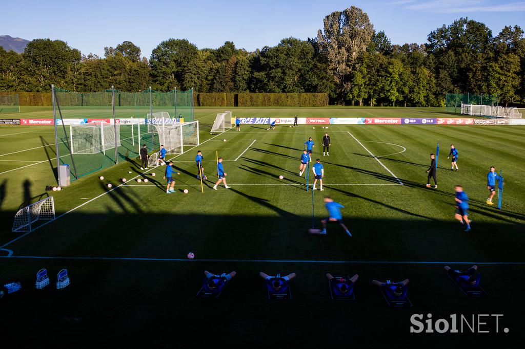 Slovenska nogometna reprezentanca trening