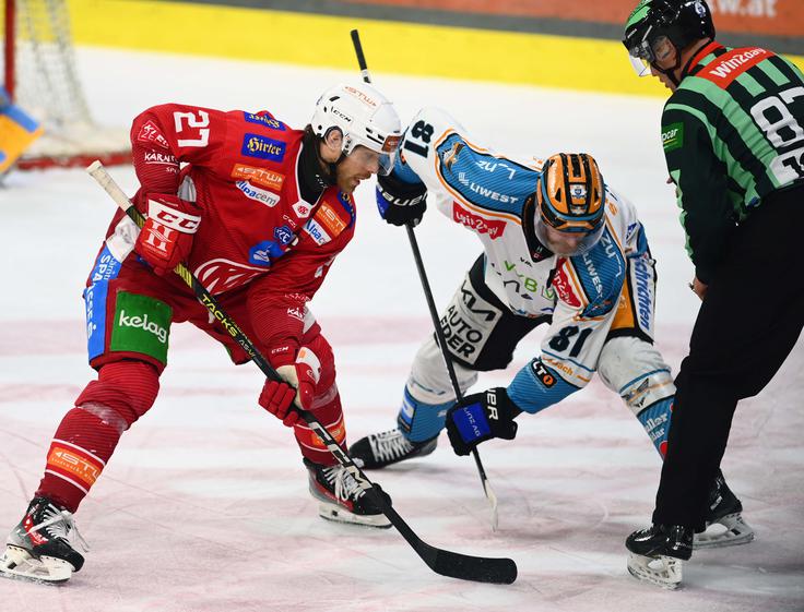 Celovec, ki bo v nedeljo gostoval v Ljubljani, gosti Linz. | Foto: EC-KAC/Florian Pessentheiner
