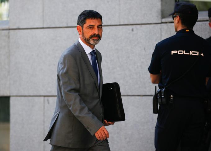 Načelnik katalonske policije Josep Lluis Trapero ostaja na prostosti. | Foto: Reuters