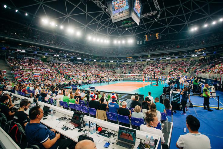 Stožice so v nedeljo gostile pravo odbojkarsko poslastico. | Foto: Siniša Kanižaj/Sportida