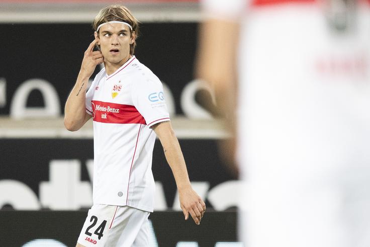 Borna Sosa blesti v dresu Stuttgarta. | Foto: Guliverimage/Vladimir Fedorenko