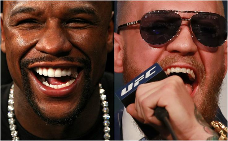 Tako Conor McGregor kot Floyd Mayweather sta prepričana o zmagi. | Foto: Getty Images