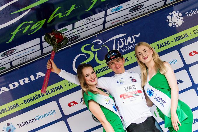 Na dirki Po Sloveniji je najprej osvojil belo majico. Za najboljšega mladega kolesarja je bil razglašen leta 2017 in 2018. | Foto: Matic Klanšek Velej/Sportida