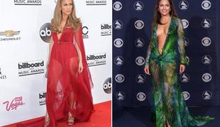 Jennifer Lopez se vedno znova vrača k dekoltirani obleki
