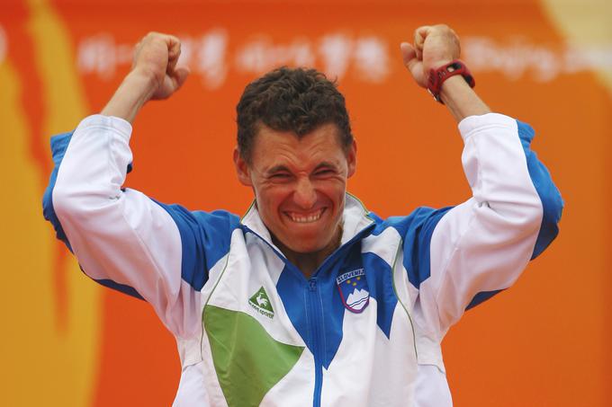 Srebrno olimpijsko medaljo je Žbogar osvojil že leta 2008 v Pekingu. To je bila njegova druga olimpijska medalja v razredu laser ... | Foto: Getty Images