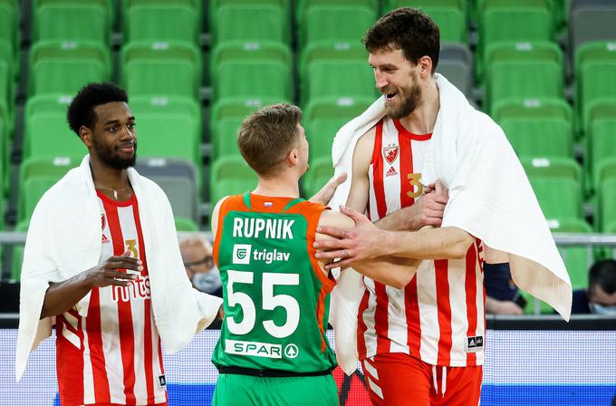 Crvena zvezda je bila dvakrat previsoka ovira za Cedevito Olimpijo. | Foto: Vid Ponikvar