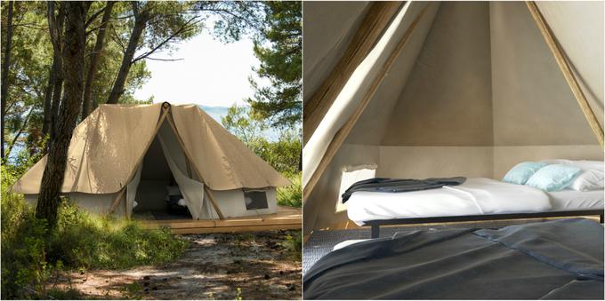 Pri namestitvah lahko gostje za zdaj izbirajo med luksuznimi šotori … | Foto: 