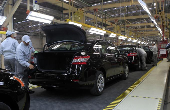 Proizvodnja avtomobilov v novi Nissanovi tovarni v Mehiki | Foto: Reuters