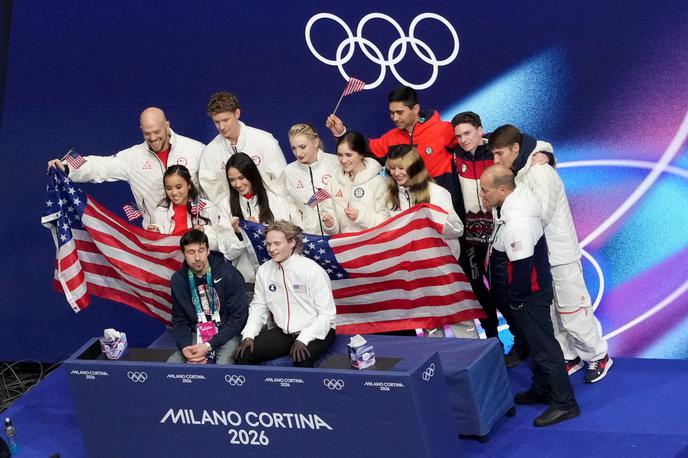 Umetnostno drsanje ZDA | Reprezentanca ZDA je ubranila naslov olimpijskega zmagovalca. | Foto Reuters