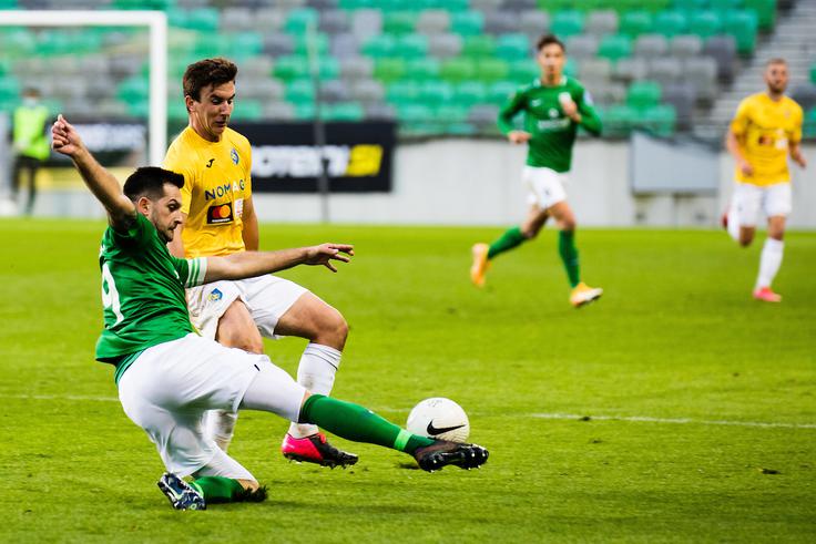 Olimpija je odbila vse napade Brava. | Foto: Grega Valančič/Sportida