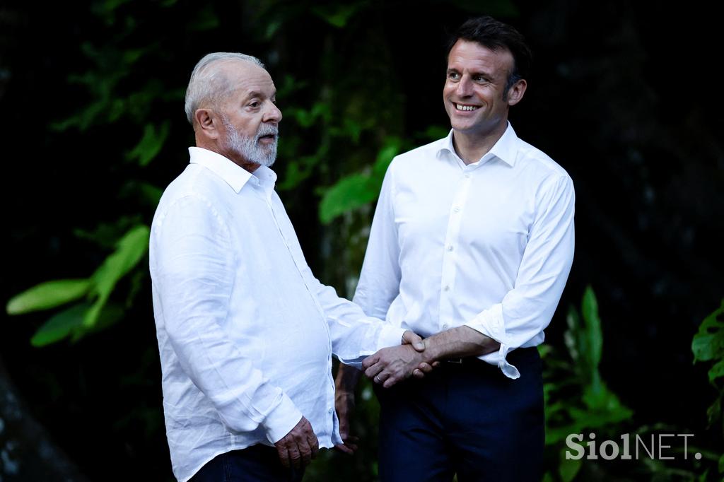 Macron in brazilski kolega