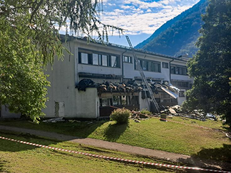Posledice požara OŠ Bistrica | Foto: Bralka