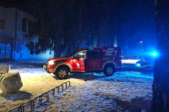 Intervencija | Intervencija pred osnovno šolo na Vrhniki | Foto PGD Vrhnika