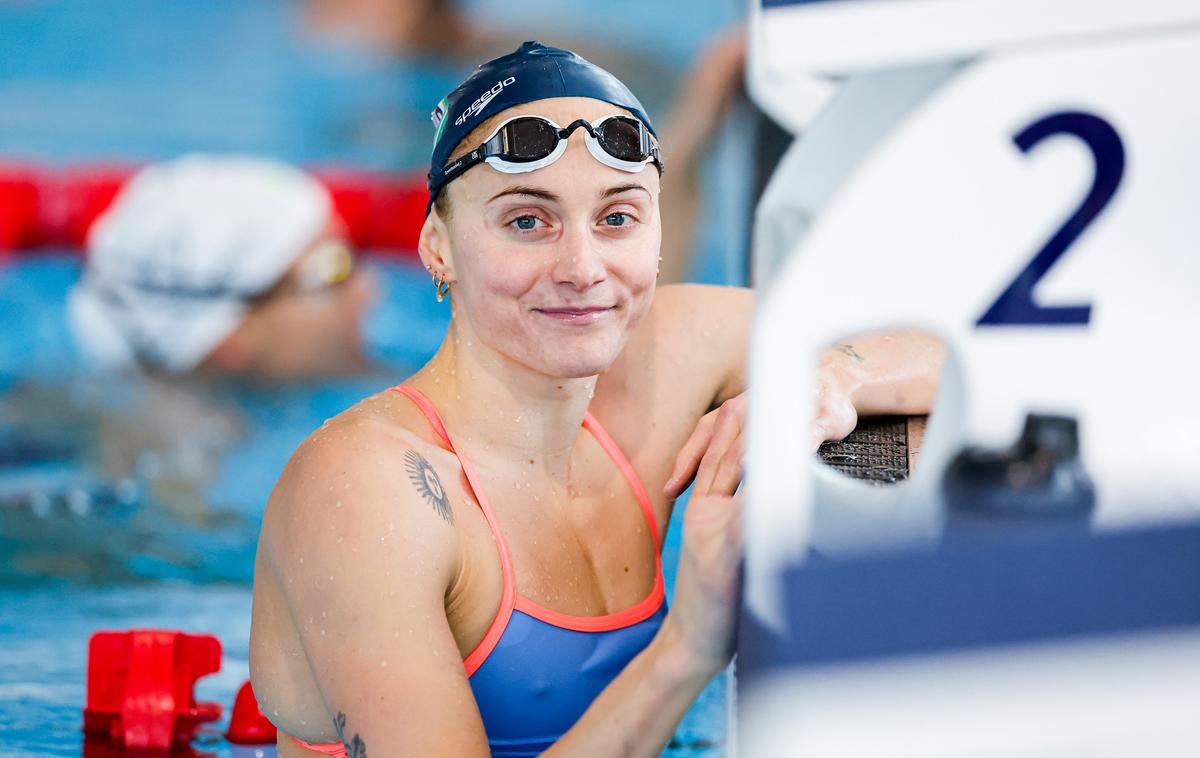 Neža Klančar, Tomaž Torkar - trening Ilirija | Neža Klančar se pripravlja na EP v 25-metrskih bazenih. | Foto Aleš Fevžer