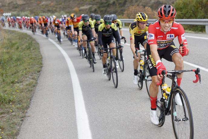 Primož Roglič Vuelta 2020 | Primož Roglič je brez težav ostal v rdečem. | Foto PHOTOGOMEZSPORT2020