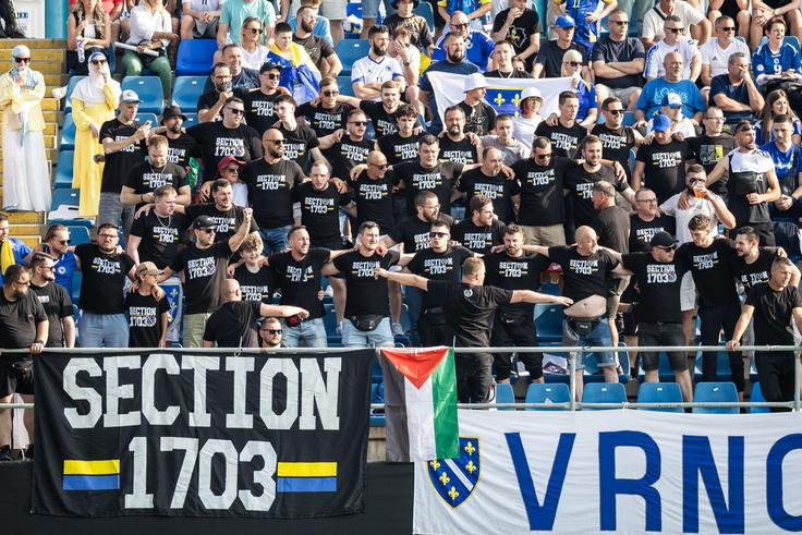 V Celju je bilo ogromno pristašev gostujoče izbrane vrste. | Foto: Jure Banfi