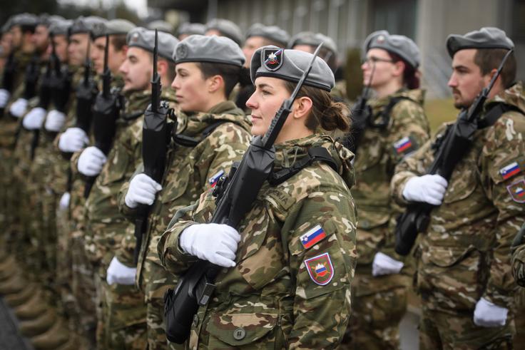 Vlada se po besedah vladnega govorca Jelka Kacina ni odrekla nameri, da na slovensko-hrvaško mejo pošlje Slovensko vojsko s policijskimi pooblastili. | Foto: STA ,