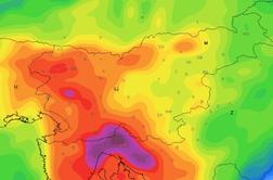Toliko padavin lahko povzroči ekstremno dogajanje