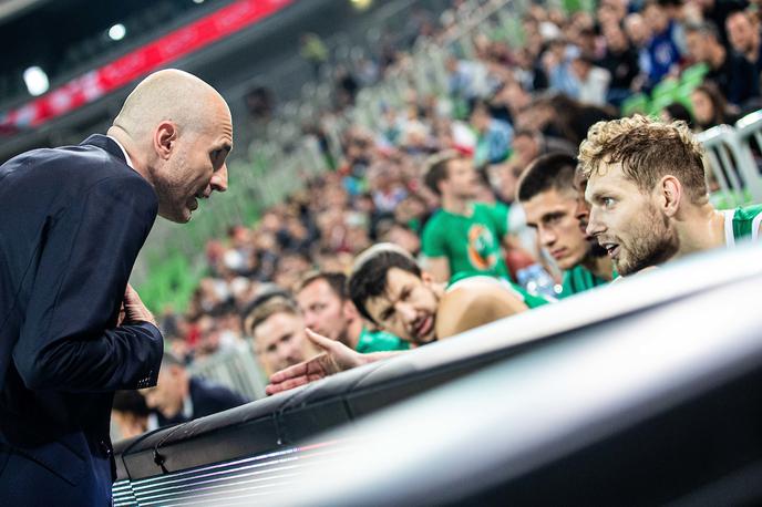 Cedevita Olimpija | Trener Slaven Rimac in kapetan Jaka Blažič sta bila razočarana po novem porazu v Eurocupu. | Foto Grega Valančič/Sportida