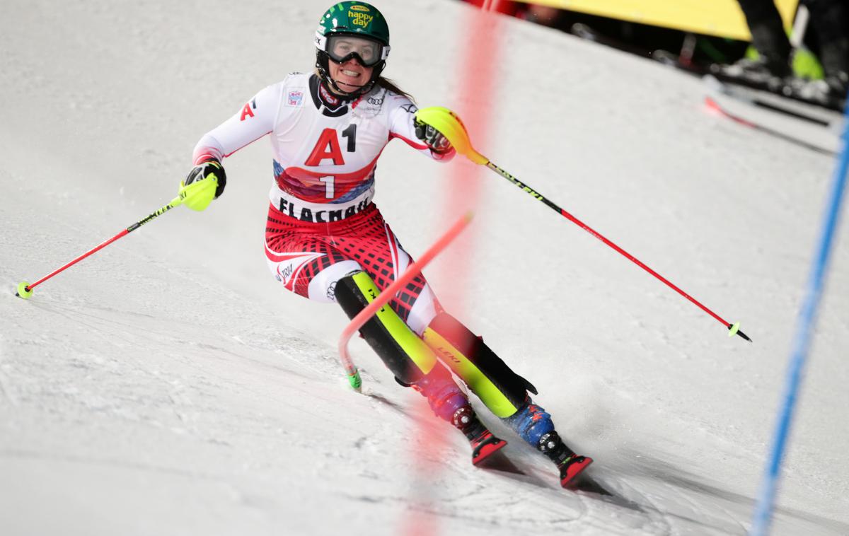 Katharina Liensberger | Avstrijka Katharina Liensberger je v Aareju na Švedskem presenetila slalomske tekmice.  | Foto Reuters