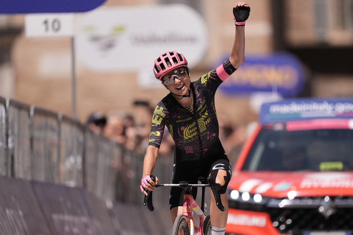 Clara Emond Giro 2024 | Kanadčanka Clara Emond (EF Education-Cannondale) je zmagovalka četrte etape kolesarske dirke po Italiji. | Foto LaPresse