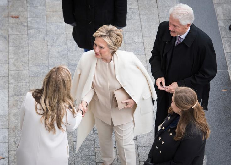 Donaldova protikandidatka med volitvami je na inavguraciji prav tako nosila Laurena. | Foto: Getty Images