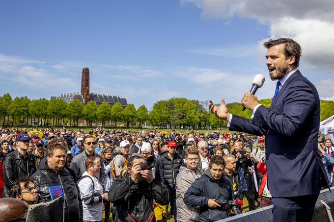 Nekaj časa se je zdelo, da bo Wildersa na protimigrantski nizozemski desnici zasenčil mlajši Thierry Baudet (na fotografiji). | Foto: Guliverimage