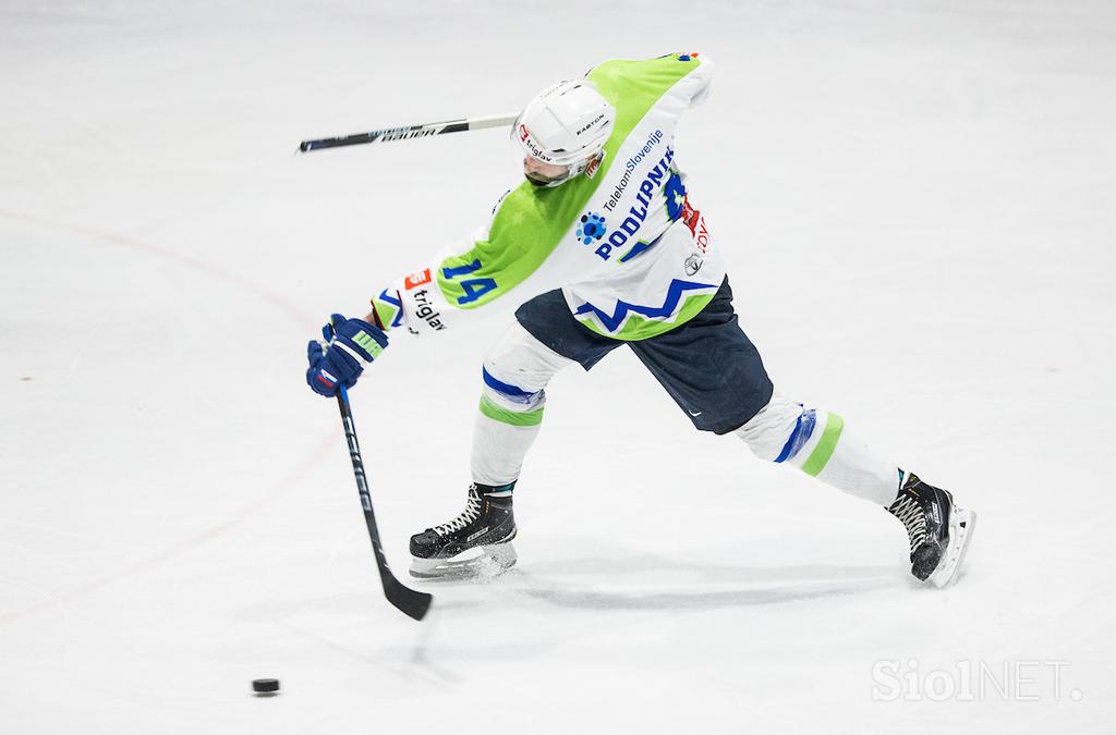 Slovenija Madžarska pripravljalna tekma hokej Matic Podlipnik