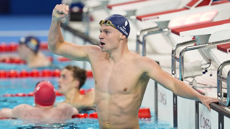 Leon Marchand je na letošnjih olimpijskih igrah poleg štirih zlatih osvojil še eno bronasto medaljo. | Foto: Guliverimage
