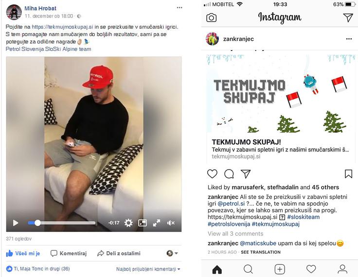 Žan Kranjec in Miha Hrobat med igranjem zabavne igre na tekmujmoskupaj.si. | Foto: 