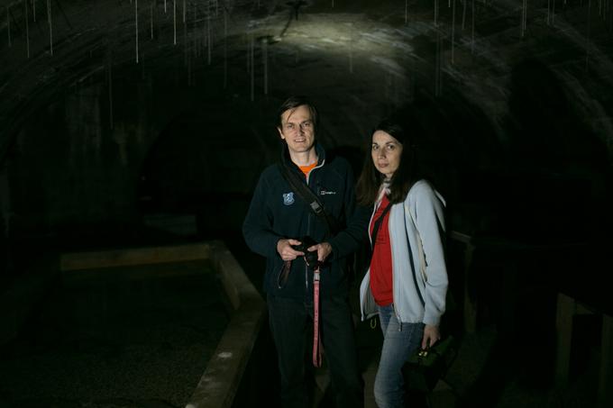 Gregor in Magdalena Aljančič, Jamski laboratorij Tular | Foto: 