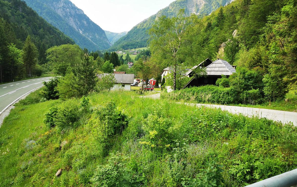 skalni podor skale Podljubelj Gostilna Školjka | Šibek potresni sunek je bil v bližini Podljubelja. | Foto PGD Podljubelj