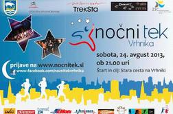 Nočni tek na Vrhniki tudi za dober namen
