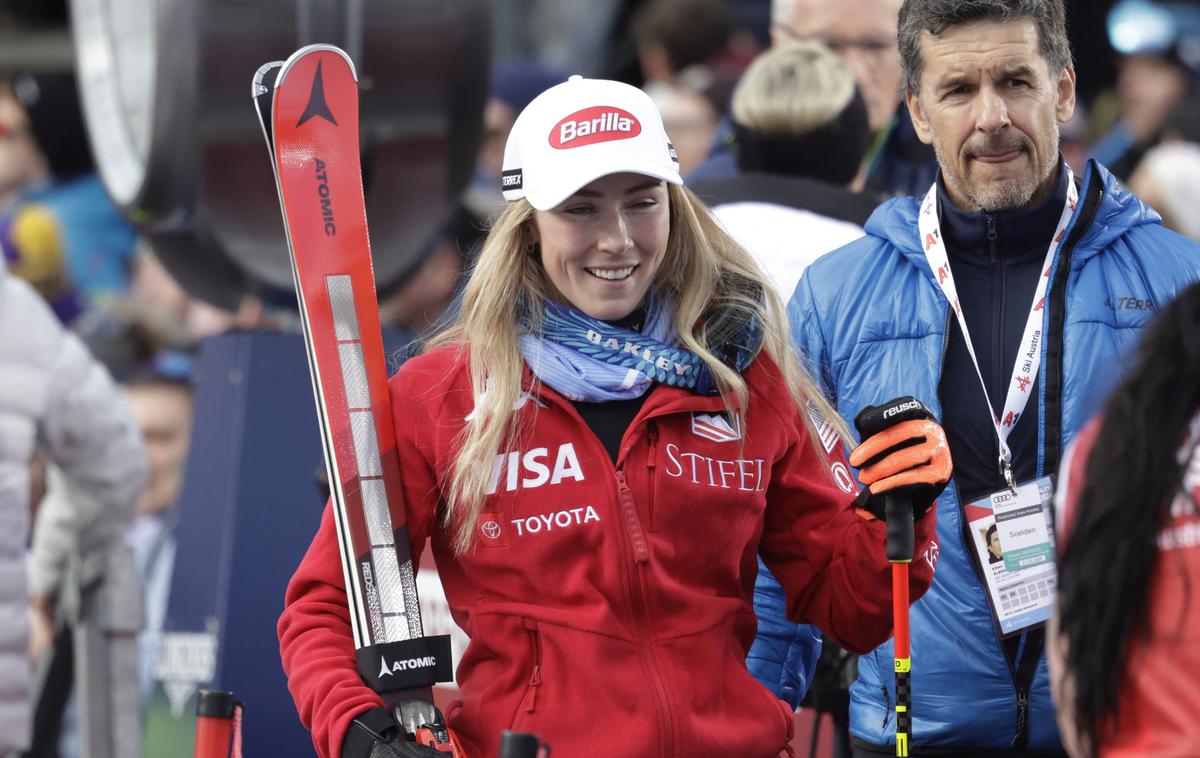 Mikaela Shiffrin | Mikaela Shiffrin je v soboto grdo padla. | Foto Reuters