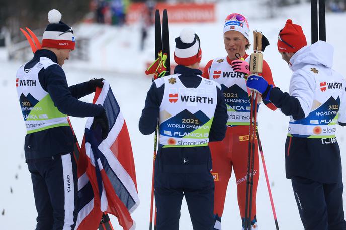 Planica 2023, norveška moška štafeta v smučarskih tekih | Norvežani so pričakovano ubranili zlato iz Oberstdorfa. | Foto Reuters