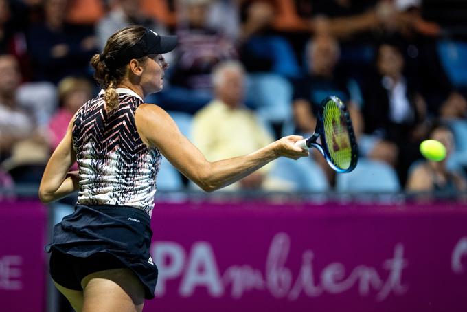 Kaja Juvan je z uvrstitvijo v polfinale dosegla največji uspeh na WTA turnirjih. | Foto: Matic Klanšek Velej/Sportida