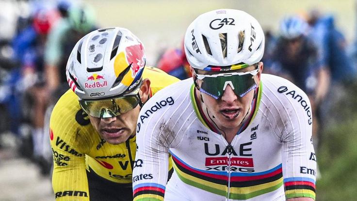 Tadej Pogačar in Wout van Aert | Foto: Guliverimage