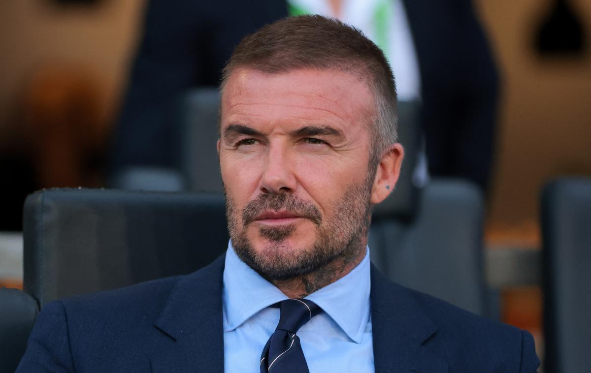 David Beckham | Konzorcij iz Združenih arabskih emiratov pripravlja ponudbo za nakup večinskega deleža nogometnega velikana Manchester Uniteda. Za podporo so prosili tudi Davida Beckhama.  | Foto Reuters