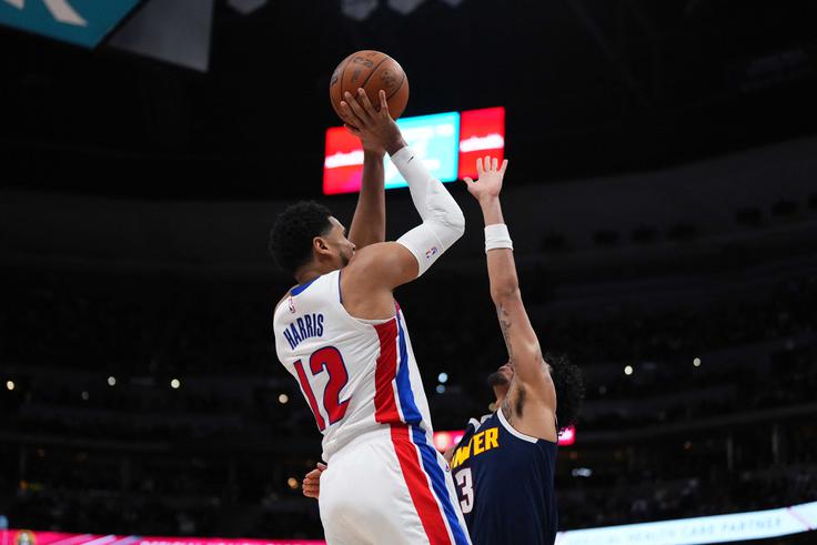 Tobias Harris je bil junak večera pri Detoritu. | Foto: Reuters