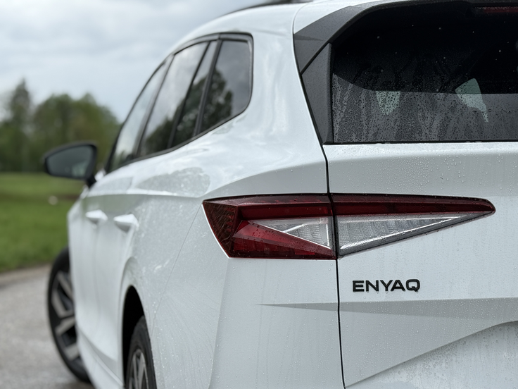 Enyaq je kot elroq z nahrbtnikom. | Foto: Gregor Pavšič