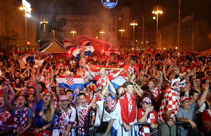 Evforija na Hrvaškem se je podaljšala. Bodo Hrvatje v nedeljo slavili naslov svetovnih prvakov? | Foto: Reuters