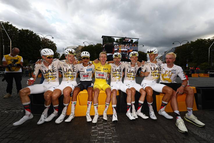 Ekipa UAE Team Emirates-XRG je na letošnjem Touru zaslužila dobrih 800 tisočakov. | Foto: Guliverimage