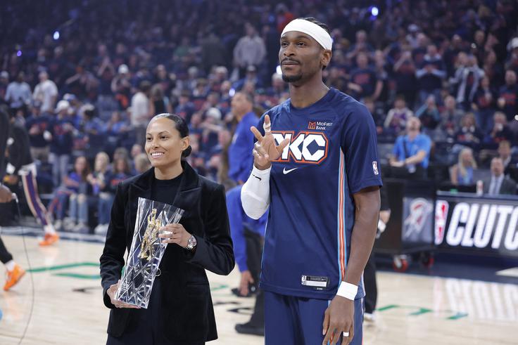 Shai Gilgeous-Alexander je prejel nagrado za najboljšega košarkarja v ključnih trenutkih. | Foto: Reuters
