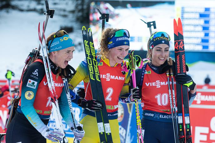 Pokljuka 2020 - biatlonski svetovni pokal, 4. dan | Švedinja Hanna Oeberg je v tej sezoni prvič stopila na najvišjo stopničko. | Foto Peter Podobnik/Sportida
