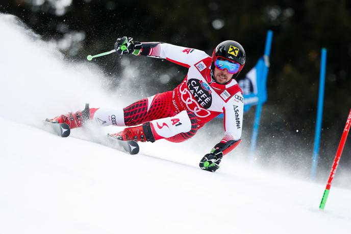 Marcel Hirscher | Marcel Hirscher je še šestič zmagal v veleslalomu v Alta Badii.  | Foto Getty Images